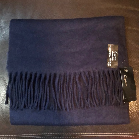 Cejon Accessories - Navy scarf with fringe